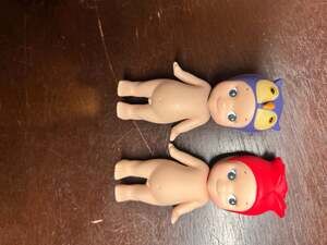 Lot of 2 Vintage Sonny Angel Mini Figures: Rose and Owl - Dreams 2018 Refined